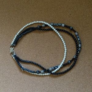 Pearl, three stranded necklace